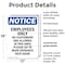 Signmission Employees Only No Customers Are OSHA Notice Sign, Plastic, 12in W x 18in L, 2PK OS-2PACK-NS-P-1218-V-11997 - alternate 4